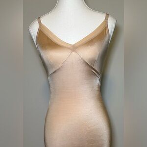 SPANX Shapewear Slip Dress Nude Beige Smoothing Sculpting Slimming Midi Stretch